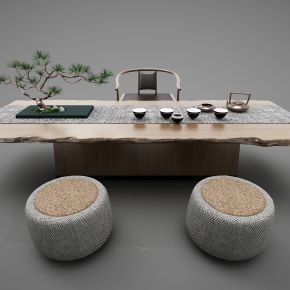 新中式风格茶桌