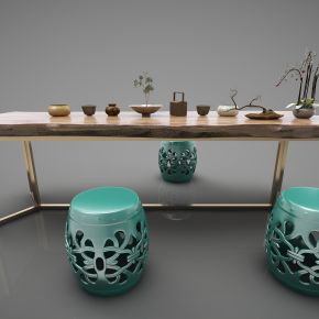  新中式风格茶桌