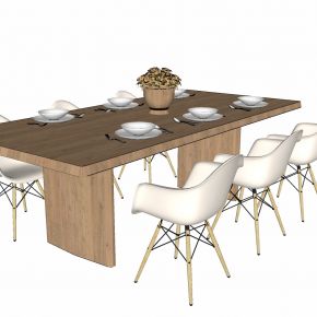 现代风格家具 餐桌椅 书桌