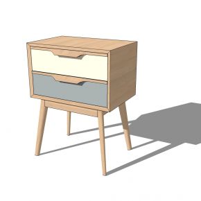 北欧现代家具沙发床桌柜子灯具草图大师su家装模型