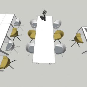 现代办公室会议桌多人办公桌单人办公桌