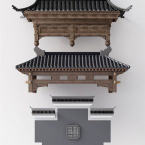 中式古建门头