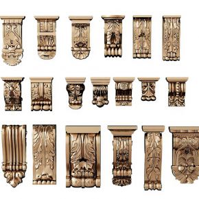 欧式雕花柱头构件