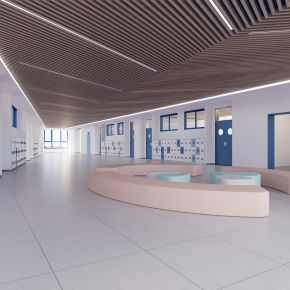 学校走廊模型11 