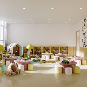 幼儿园，教室，积木教室
