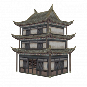中式古建筑楼阁 小阁楼