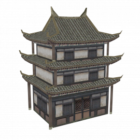 中式古建筑楼阁 小阁楼