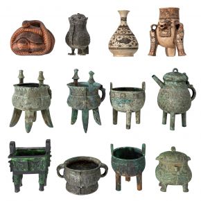  古董文物青铜器皿