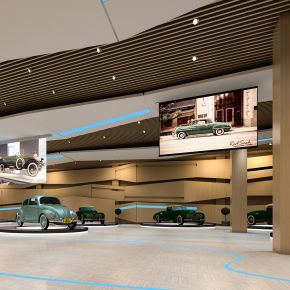 现代简约科技汽车展厅