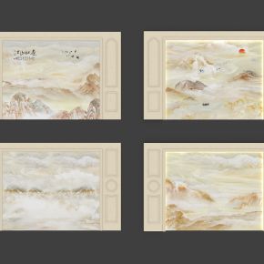 欧式背景墙大理石