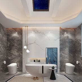 现代酒店卫生间浴室