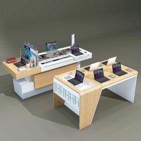 现代笔记本电脑展示台