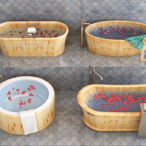 现代木质浴缸浴桶