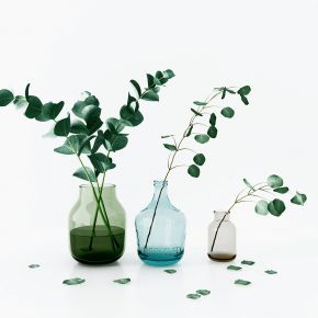 现代玻璃花瓶花艺组合