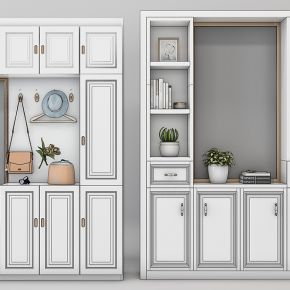 欧式鞋柜衣帽柜