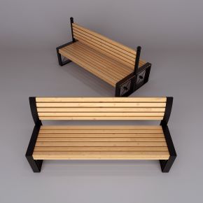 现代公园椅长凳