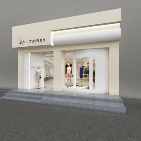 现代服装店门头