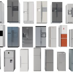 现代冰箱双开门冰箱