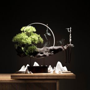 现代盆栽