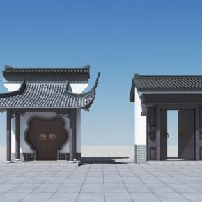 中式古典大门