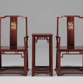 中式古典实木红木家具花架