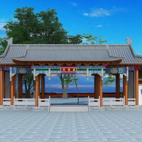 中式古典大门