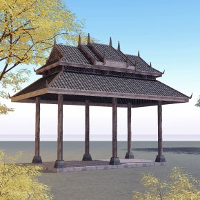 中式景观古建亭子