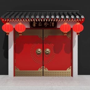 中式古建门头