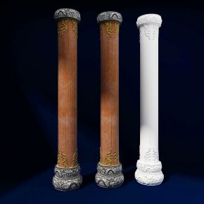 中式雕花柱子