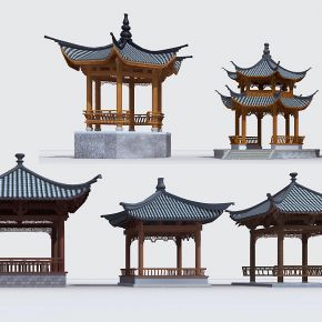 中式古建凉亭
