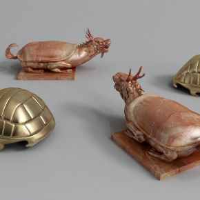 中式龟雕塑摆件