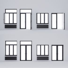 现代铝合金门窗  暖气片 塑钢门窗