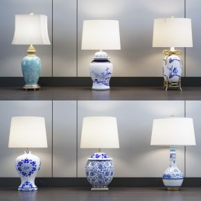 新中式青花瓷台灯