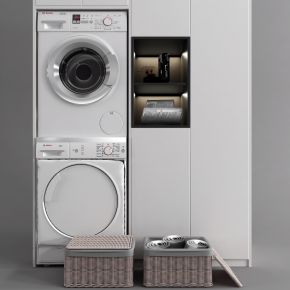 现代洗衣机烘干机