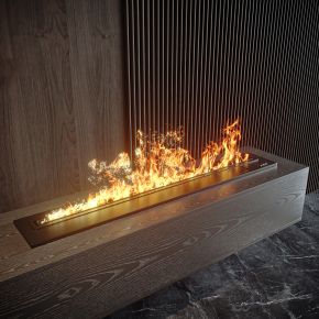 现代电子火焰壁炉