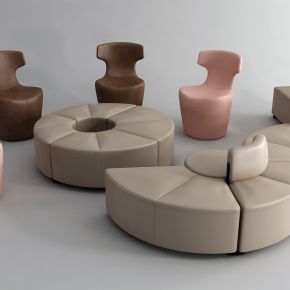现代异型沙发组合