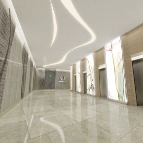 现代商业电梯厅