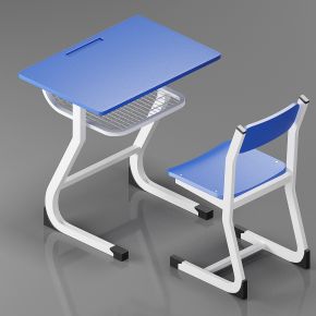 现代学生课桌椅子