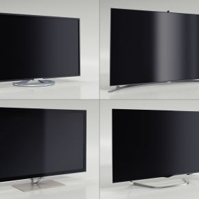 现代电视机显示器组合