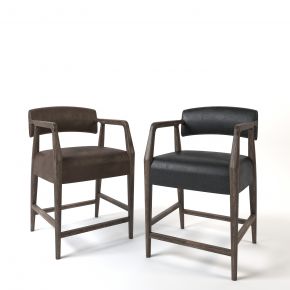 中式实木皮革单椅 现代单椅 皮革单椅 办公椅 中式单椅