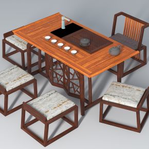 新中式茶座椅