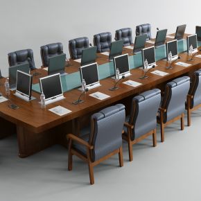 现代行政会议室桌椅组合