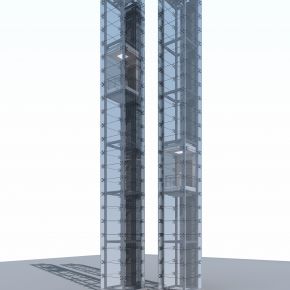 现代户外景观玻璃观光电梯垂直电梯