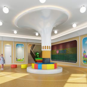 现代幼儿园大厅