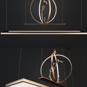 新中式金属装饰创意吊灯
