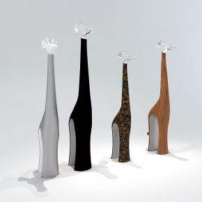 现代长颈鹿摆件工艺品雕塑