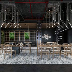 工业风烤肉店