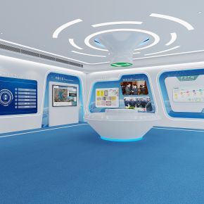 现代智慧大厅，智慧展厅，科技展厅，led电子屏，电子屏展示墙，展示台