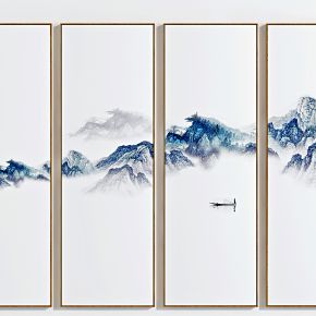 新中式山水装饰画，挂画