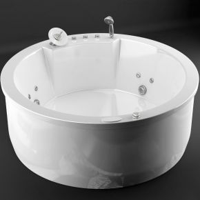 现代圆形浴缸